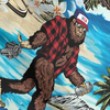 Maxcorners Bigfoot Island Getaway Golf Polo Shirt