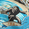 Maxcorners Bigfoot Catches Gnarly Waves Golf Polo Shirt