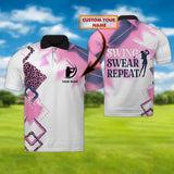 Maxcorners Golf Girl Customized Name 3D Shirt