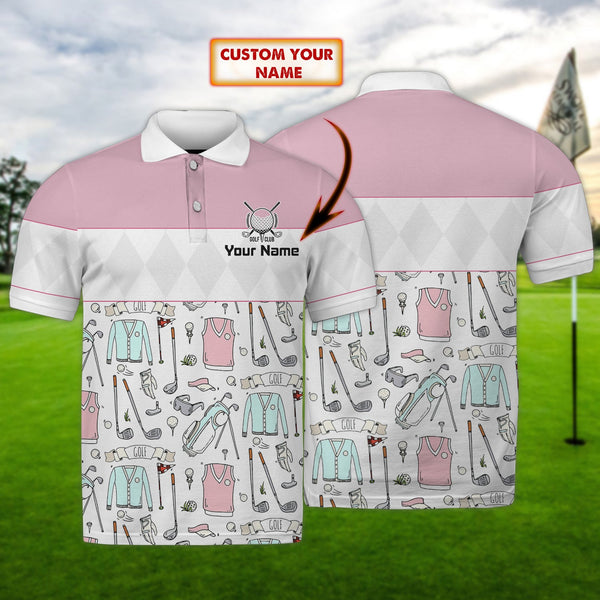 Maxcorners Golf Girl Customized Name 3D Shirt