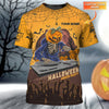 Maxcorners DJ Halloween Pumpkin Personalized 3D All Over Printed Shirt