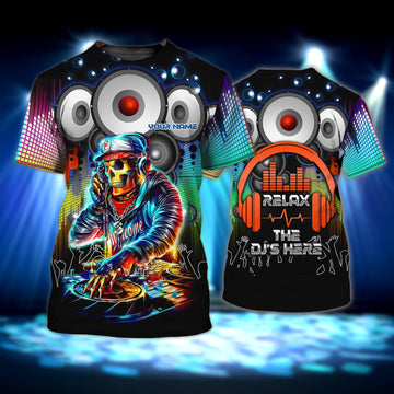 Maxcorners DJ Super Personalized 3D All Over Printed Shirt