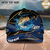 Maxcorners Fishing Water Splash Personalized Name, Team Name Classic 3D Cap (9 Breeds)