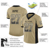 Maxcorners Custom Vegas Gold Black-White Drift Fashion Football Jersey LM2605