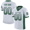 Maxcorners Custom White Grass Green-Black Drift Fashion Football Jersey LM2605