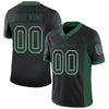 Maxcorners Custom Black Grass Green-White Drift Fashion Football Jersey LM2605