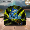 Maxcorners Fishing Neon Splash Personalized Name Classic 3D Cap (9 Breeds)