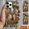 Maxcorners Buck Deer Hunter Forest Triangle Art Personalized Name 3D Phonecase