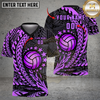 Maxcorners Volleyball Tribal Tattoo Star Power Design Multicolor Options Personalized 3D V-neck T-Shirt