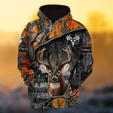 Maxcorners Custom Name New Premium Deer Hunting 3D All Over Printed Clothes