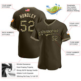 Maxcorners Custom Cream Red-Navy Premium American Flag Fashion Baseball Jersey LM0210