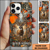 Maxcorners Buck Deer Hunter Forest Triangle Art Personalized Name 3D Phonecase
