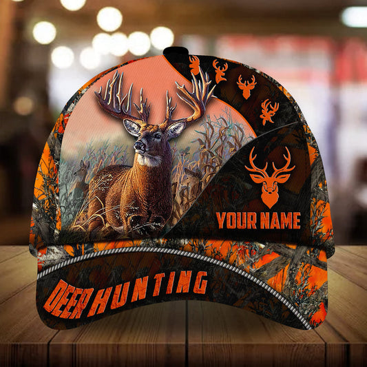 Maxcorners The Special Deer Hunting Personalized Hats 3D Multicolored