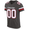 Maxcorners Custom Pewter White-Red Mesh Authentic Football Jersey LM2605