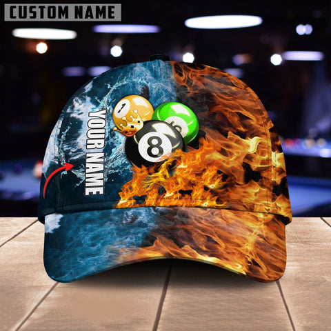 Maxcorners Billiards Ace Personalized Name 3D Cap