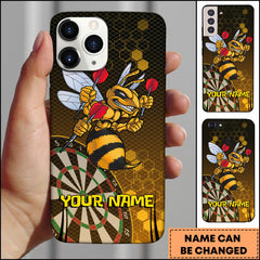 Maxcorners Darts Bee Dartboard Personalized Name 3D Phone Case