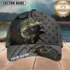 Maxcorners Fishing Gunmetal American Star Torn Mesh Customized Name 3D Cap
