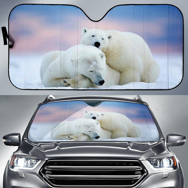 Maxcorners Pola Bear Winter Car Sun Shades Amazing Gift