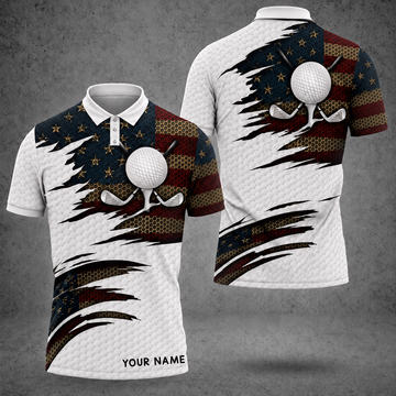 Maxcorners Golf Premium Cracked Personalized Name Polo