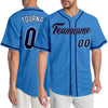 Maxcorners Custom Powder Blue Navy-White Authentic Baseball Jersey LM2605