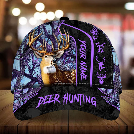 Maxcorners Loralle Big City Buck Deer Hunting Personalized Hats 3D Multicolored