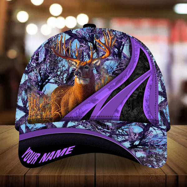 Maxcorners Loralle Deer Hunting Camo Pattern 3D Multicolor Personalized Cap