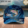 Maxcorners Fishing Camo Water Splash Personalized Name 3D Cap (9 Breeds)