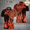 Maxcorners Bowling Shirt Luxury Gold Tribal Crown Strike Multi Options Personalized Name, Team Name 3D Shirt