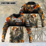 Maxcorners Custom Name Rabbit Hunting Shirt 3D All Over Printed Clothes