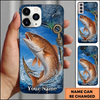 Maxcorners Fishing Blue Ocean Wave Hook Customized Name 3D Cap