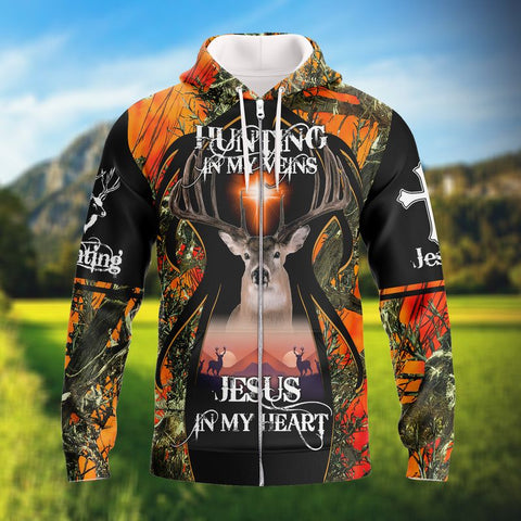 Maxcorners Hunting Deer Is My Vens Shirt 3D All Over Printed Clothes