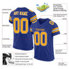 Maxcorners Custom Royal Gold-White Mesh Authentic Game Day Football Jersey LM2605