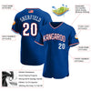 Maxcorners Custom Pink White Premium American Flag Fashion Baseball Jersey LM0210
