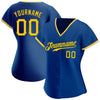 Maxcorners Custom Royal Gold-White Authentic Baseball Jersey LM2605