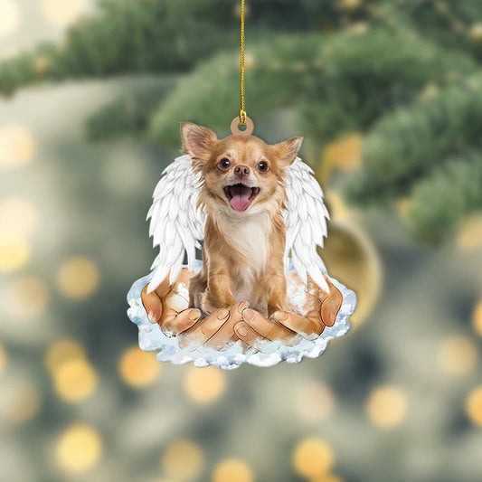 Maxcorners Chihuahua dog sleeping Angel Wings Christmas,love Chihuahu dog car Ornament Gift
2D Flat LM2511
