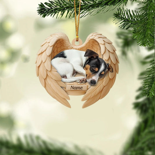 Maxcorners Personalized Sleeping Rat Terrier Dog Christmas Ornament, Dog Angel Wings
2D Flat LM2511