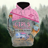 Maxcorners Camping Girl Shirt 3D Multicolor Full Printed