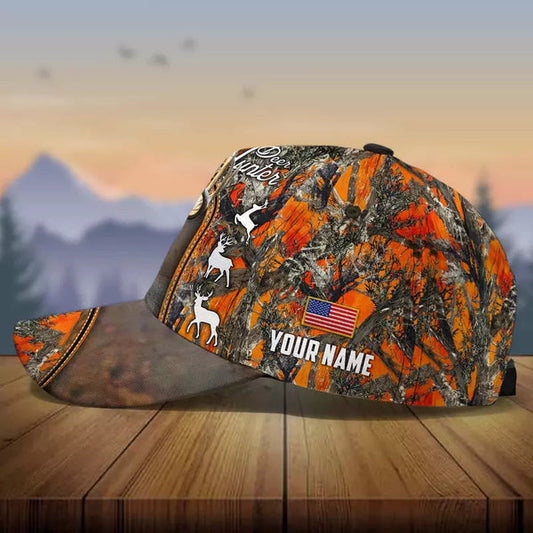 Maxcorners Premium Cool Deer Hunting Personalized Hats 3D Multicolored