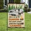 Maxcorners Fifth Wheels Camping Flag Let’s Sit By The Campfire VT30