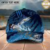 Maxcorners Fishing Camo Water Splash Personalized Name 3D Cap (9 Breeds)