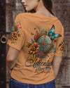 Maxcorners Adventure Awaits Compass Flowers All Over Print LM2101