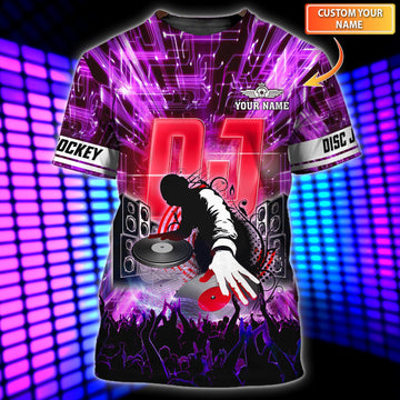 Maxcorners DJ Electric Personalized 3D All Over Printed Shirt