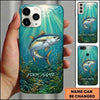 Maxcorners Underwater Sunlight Aquatic Scenery Custom Name Fishing Phone Case
