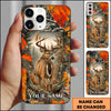 Maxcorners Whitetail Deer Rustic Woodland Back View Personalized Name 3D Phonecase