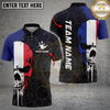 Maxcorners Bowling Shirt Flags Skull Patriotic Style MultiOptions Personalized Name, Team Name 3D Shirt (4 Options)