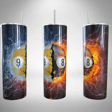 Maxcorners Billiards Prodigy Personalized Name Tumbler