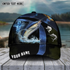 Maxcorners Fishing Cross Water Skinfish Water Sport Pattern Personalized Name 3D Cap (11 Breeds)