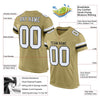 Maxcorners Custom Vegas Gold White-Black Mesh Authentic Football Jersey LM2605