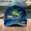 Maxcorners Fishing Camo Water Splash Personalized Name 3D Cap (9 Breeds)