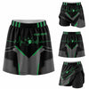 Maxcorners Bowling Green Heartbeat Personalized 3D Skort, Skirts With Shorts